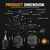 for CFMoto UForce U10 Pro/ Uforce U10 Pro XL UTV Turn Signal Kit 110dB Horn Pre-Wired Plug and Play UTV ATV Blinker Lever Switch
