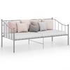 VidaXL Metal Gray Sofa Bed Frames 90x200 Cm