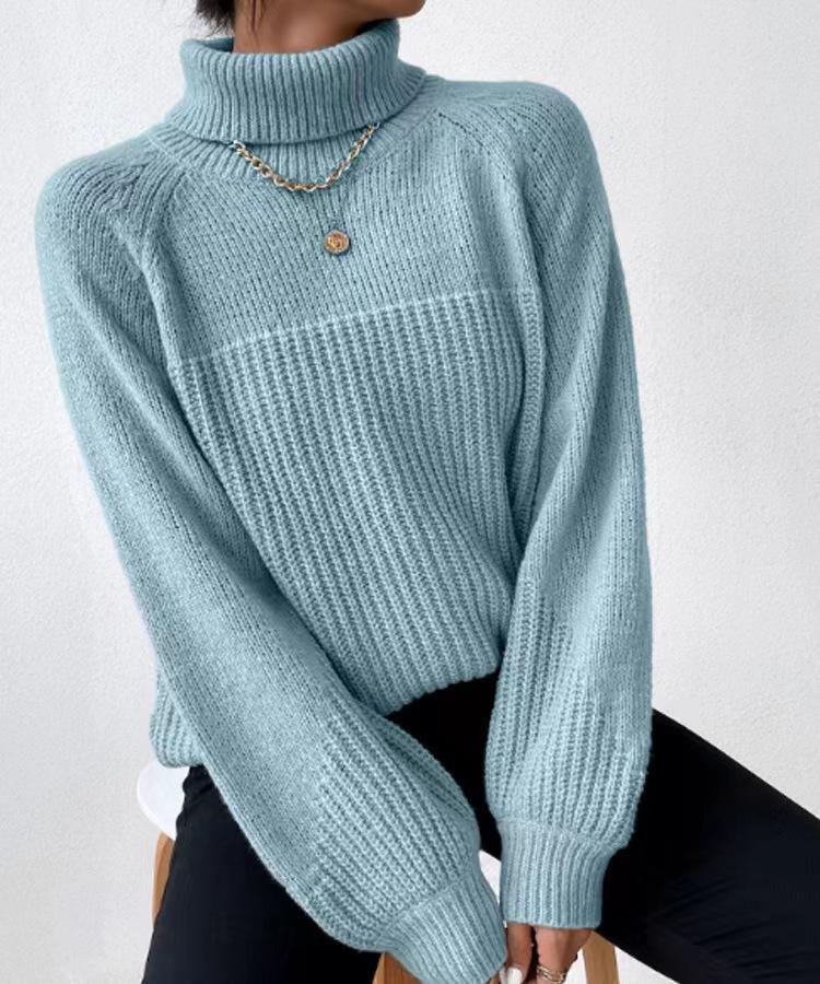 Autumn Women Sweaters Winter Lady Pullover Tops Female Clothes Turtleneck Knitted Basic 2024 Solid Tees Shirt
