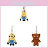 Minions Me Despicable Plush Keychain Bag Pendant Toy Stuffed Doll Cartoon Gift