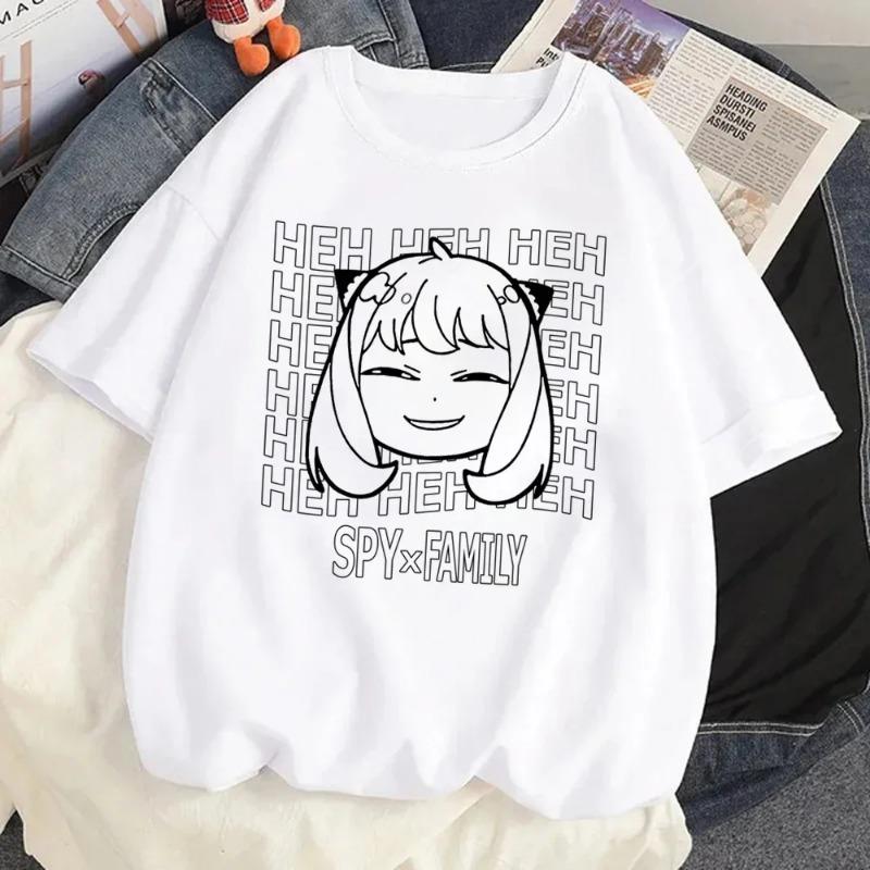 Футболка Loid Forger Yor Forger Anya Forger, футболка с рисунком манги, аниме Harajuku, кавайная футболка с рисунком для мужчин и женщин, рубашка