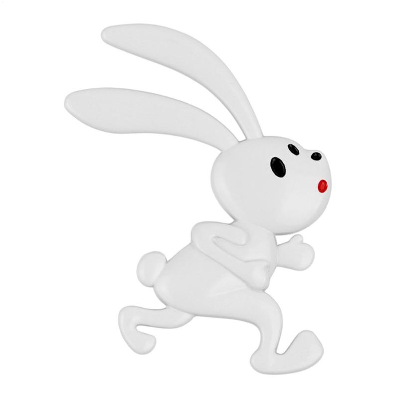 Car Bunny Bumper Sticker Cute Auto Animal Adhesive Decoration Car Side Rear Trunk Emblem Rabbit Stickers for Hood Door Auto Body
