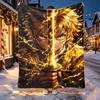 Demon Slayer Pattern Blanket for Home Decoration, Bed, Sofa, Car Travel, Camping, Suitable for All Seasons, Birthday Christmas Gift