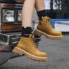 Ботинки мартин зимний бархат 2025 новые универсальные высокие мужские ботинки повседневные парные на толстой подошве короткие ботинки 55521-P