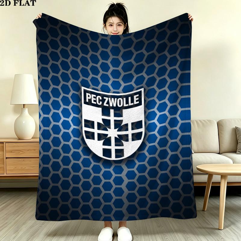 Pec Zwolle Print Flannel Blanket, High quality Comfortable for All Seasons, Home Decor, Warmth and Comfort, Perfect for Christmas Gifts