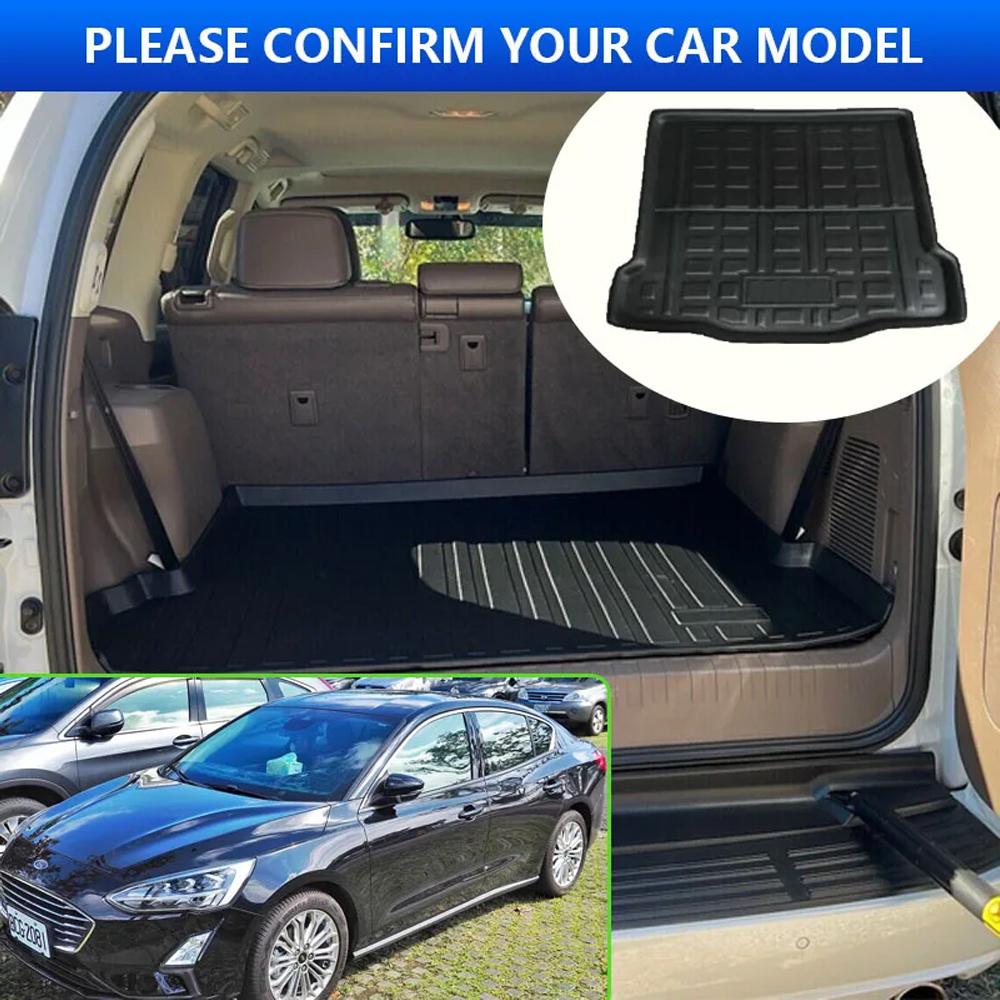 Коврик в багажник автомобиля для Ford Focus MK4 Sedan 2018~2024 2019 2020 2024 2024 устойчив к высоким температурам, аксессуары для салона автомобиля