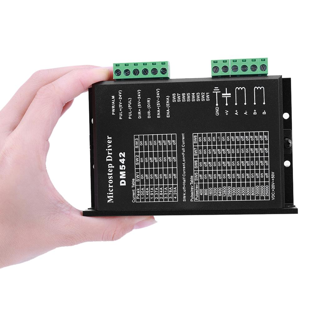 Драйвер шагового двигателя DM542 DM556, 2-фазный контроллер драйвера шагового двигателя, цифровой драйвер шагового двигателя для шаговых двигателей 42 57