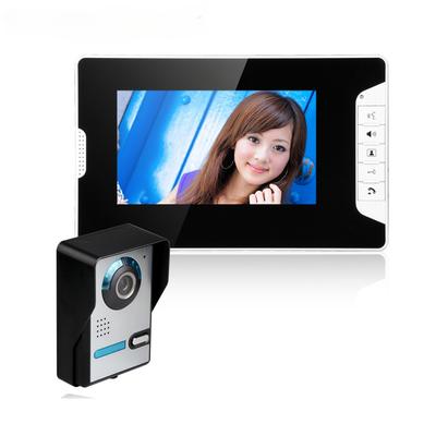 Комплект видеодомофонной системы, проводной видеодверной звонок, телефон, непромокаемая панель вызова, ИК-камера для дома, виллы, здания, квартиры