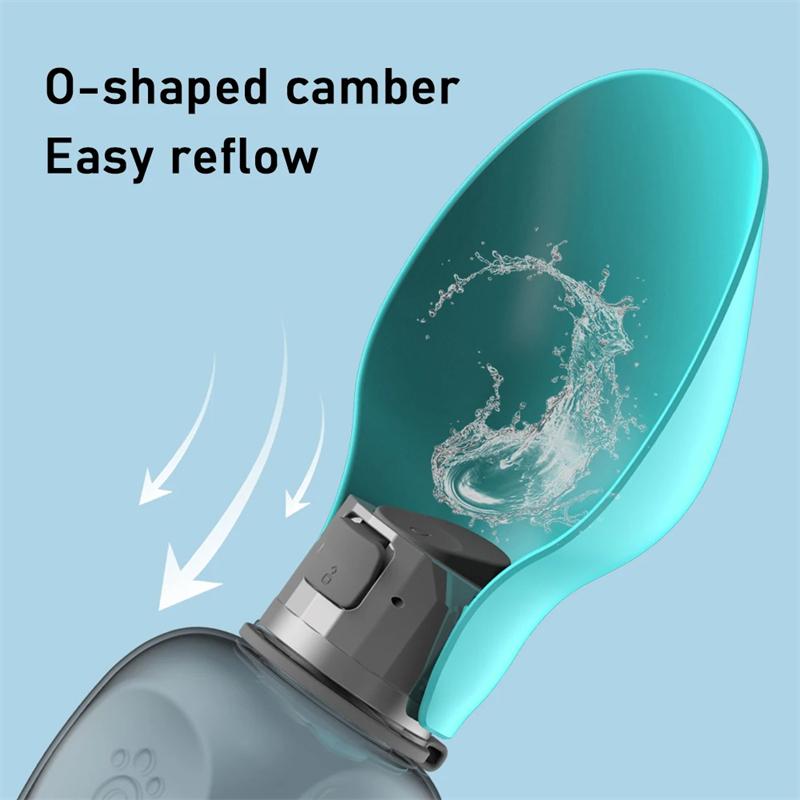 Портативная бутылка для воды для собак, 800 мл, для маленьких и больших собак, кошек, герметичные прогулочные поилки, принадлежности для чихуахуа, бульдога