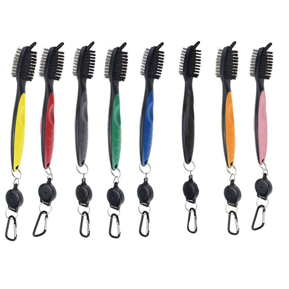 2-сторонний выдвижной очиститель канавок 3 в 1 Щетка для чистки канавок для гольфа Putte Wedge Clean Groove Clean