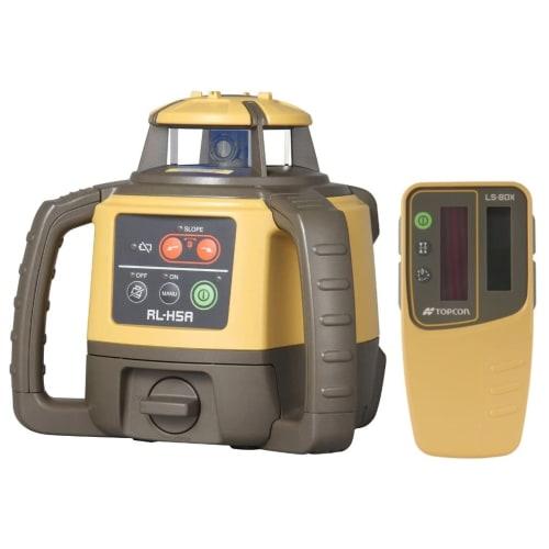 Topcon Rotating Laser RL-H5A (DB) + LS-80L (with Tripod) Battery Package