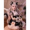 Kuyif Scale BJD Full Maid Eye Angle Adjustable 1/3 Ball-Jointed Doll, Doll, Set, Outfit, Makeup, Figure, Girl, Gift, (Nyan-chan)