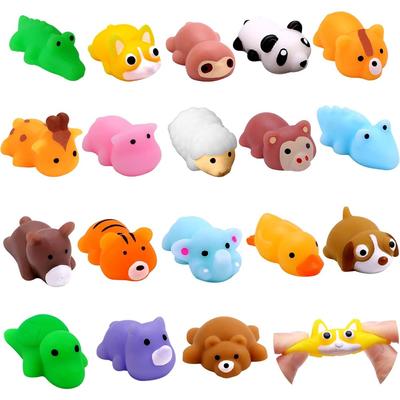 Мягкие игрушки Mochi, мини-игрушки «Животные джунглей», мягкие игрушки-фиджеты, кавайные игрушки для снятия стресса для мальчиков и девочек, сувениры для вечеринок