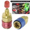 2Pcs R134A Low High Side Auto Car Quick Coupler Connector Adapters Air Conditioning Refrigerant Adjustable AC Manifold Gauge