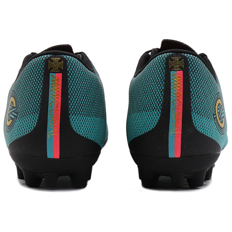 Nike Летний Ассасин 12 CR7 Криштиану Роналду Нескользящие Прочные Футбольные Бутсы Мужские Футбольные Бутсы Циан AQ0336-390