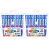 2 Sets 8 Colors Dry Erasable Whiteboard Pen Colorful Fiber Nib Markers Sets for School