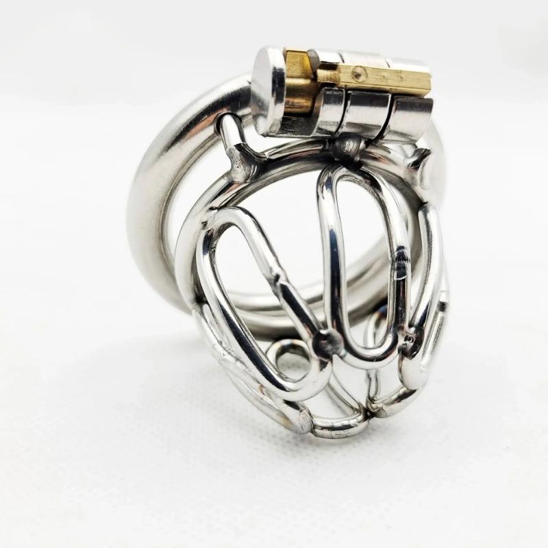 Sleeve Lock Chastity Lock Chastity Device Cock Cage Lockable Penis Cock Ring Male Sex Toys for Men Ball Scrotum Stretcher