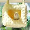 Cute Winter Warmth Cheese Bird Bed Mini Cage Thickened Cotton Nest With Added Ffluff Small Animal Sleeping Bed Pet Hanging Cage