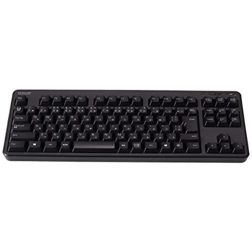 ELECOM USB Keyboard Wireless (Receiver Included) Membrane Compact Keyboard Black TK-FDM105TXBK