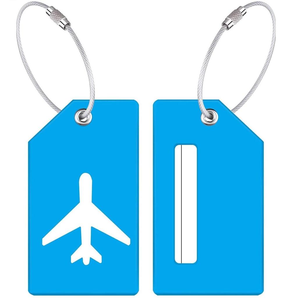 1PCS Plane Style  Luggage Tags Women Travel Accessories Silica Gel Suitcase ID Address Holder Baggage Boarding Tag Bag Label