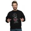 Disney Mens Minnie Mouse Outline Polka Dot Sweatshirt