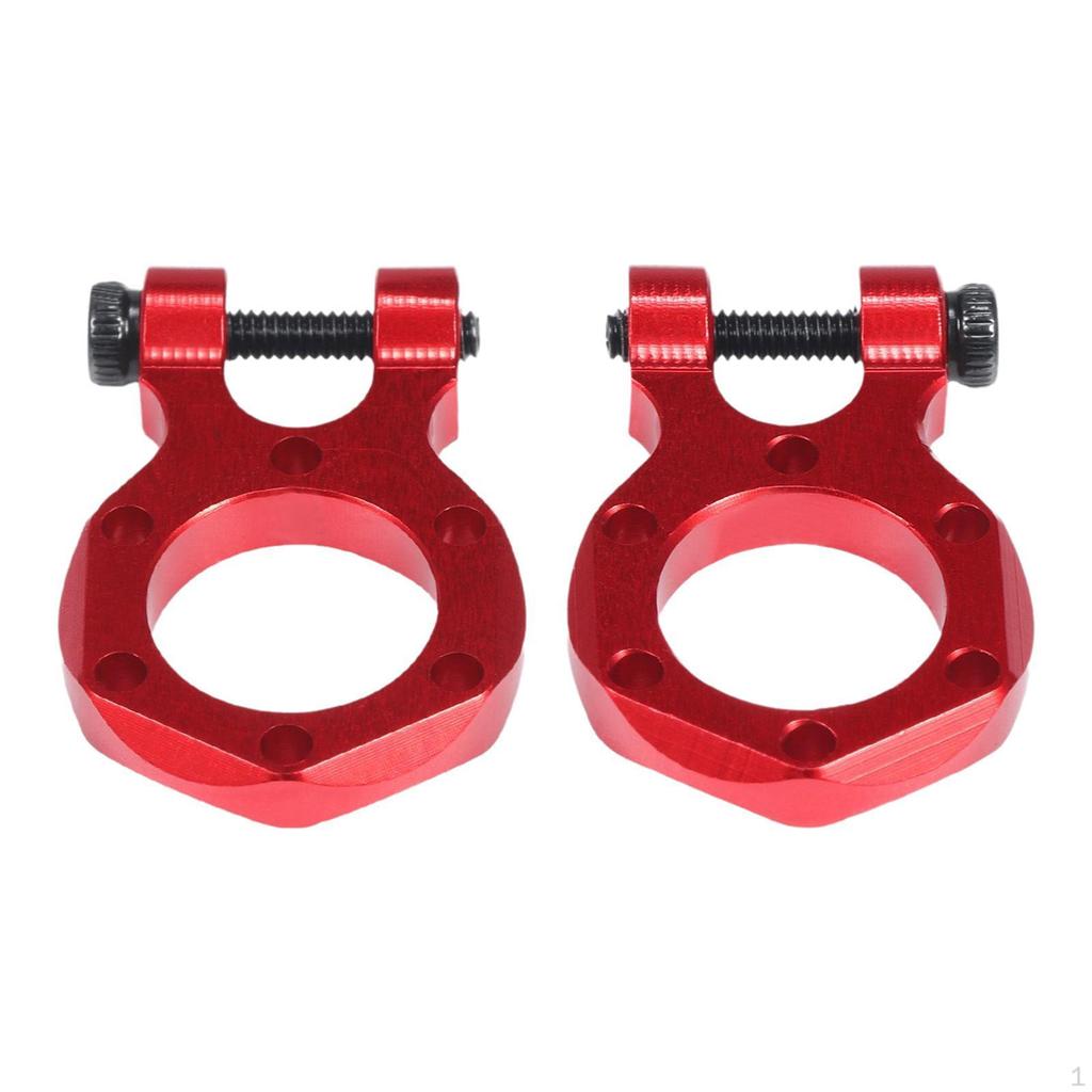 2 Pieces RC Car Tow Hook Horseshoe Buckle Aluminum Alloy for 1/10 Scale Crawler Truck Upgrade
