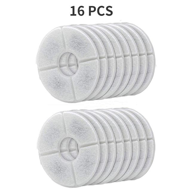 Фильтры для фонтана для кошек, тройная система фильтрации, замена фильтра для фонтана для кошек на 84 унции/2,5 л, автоматический фонтан для кошек