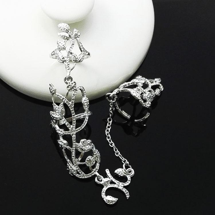 Кольцо с регулируемой огранкой в европейско-американском стиле, инкрустированное розовыми стразами, с полым бриллиантом