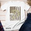 Camouflage USA Flag Big Mouth Bass Vintage Fishing Unisex T-shirt