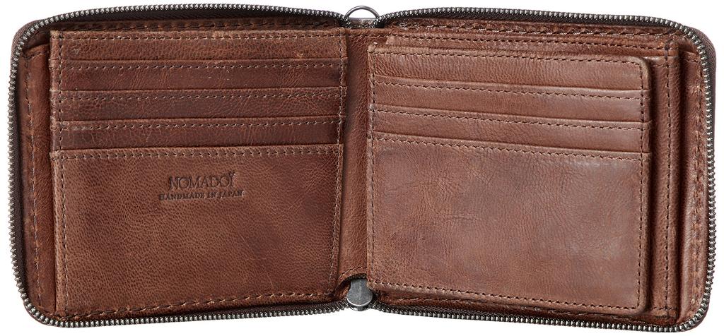 Мужской кошелек бифолд из натуральной кожи Nomadoi ALABAMA, стильный и аутентичный, идеальный в качестве подарка для любителей шоколада