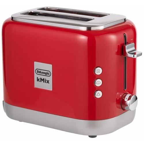 De'Longhi Pop-up Toaster kMix TCX752J-RD Toast Bread Can Be Baked On One Side Cuts 5 To 10 Slices 5 Levels of Grillage Adjustment Grille Check Functio