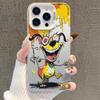 Чехол Graffiti Puppy для iPhone 17 для Apple 15 Pro Max, 14 Pro/13/16 Pro, Серебристый