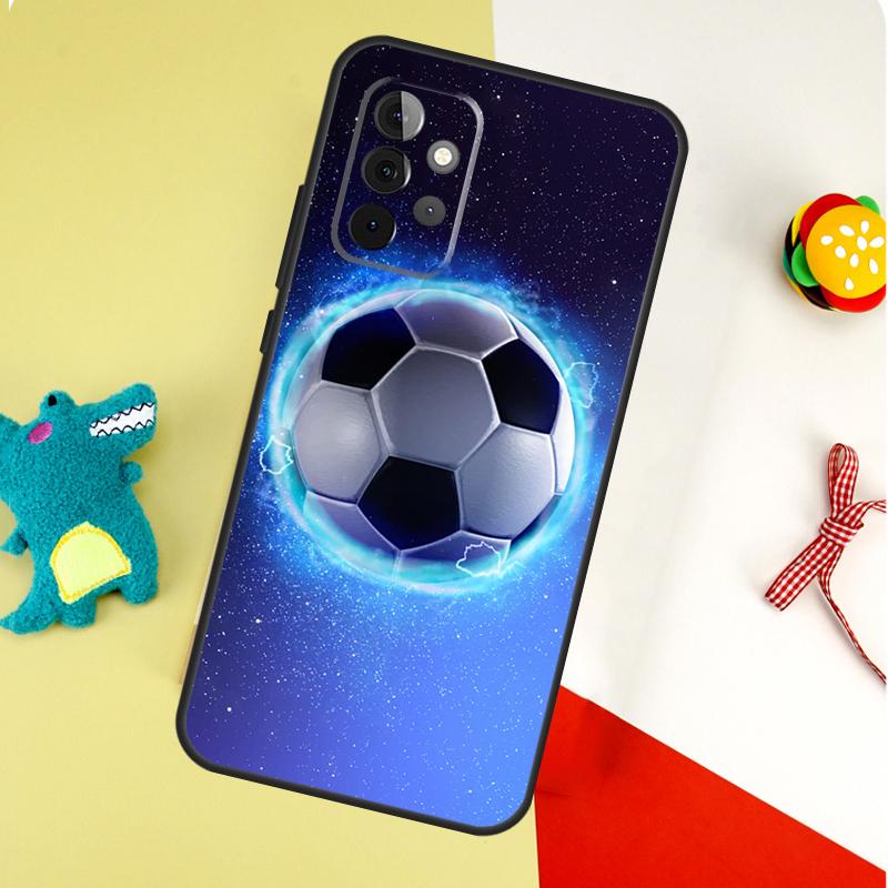 Футбольный мяч Чехол для телефона Samsung Galaxy A55 A35 A15 A54 A34 A14 A53 A33 A13 A05 A06 A16 A22 A32 A52