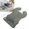 Back Heating Pad Dark Grey Soft Plush Hands Free Design Ergonomic Neck Outline 6 Temperature Adjustm