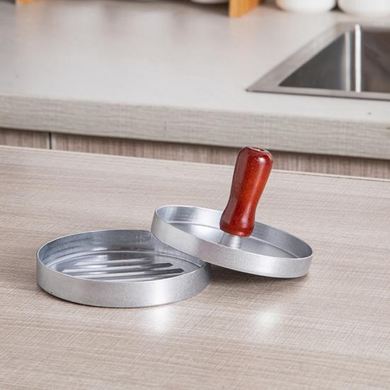 Hamburger Press 4.5" Non-Stick Patty Maker with 100 Wax Papers Heavy Duty Meatball Press for BBQ Veggie Burgers