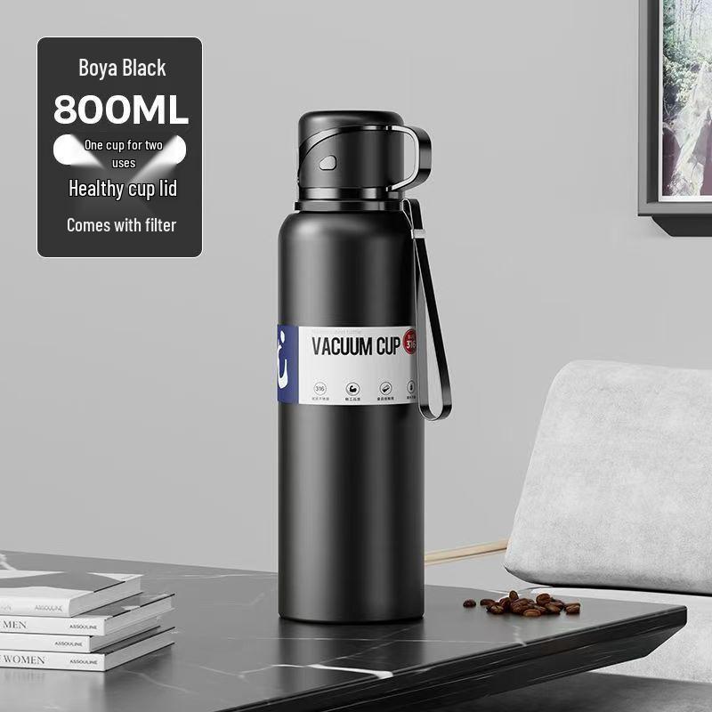 Water Steel Insulated 316 Stainless Bottle With Smart Temperature Display Extra Large Capacity For Men