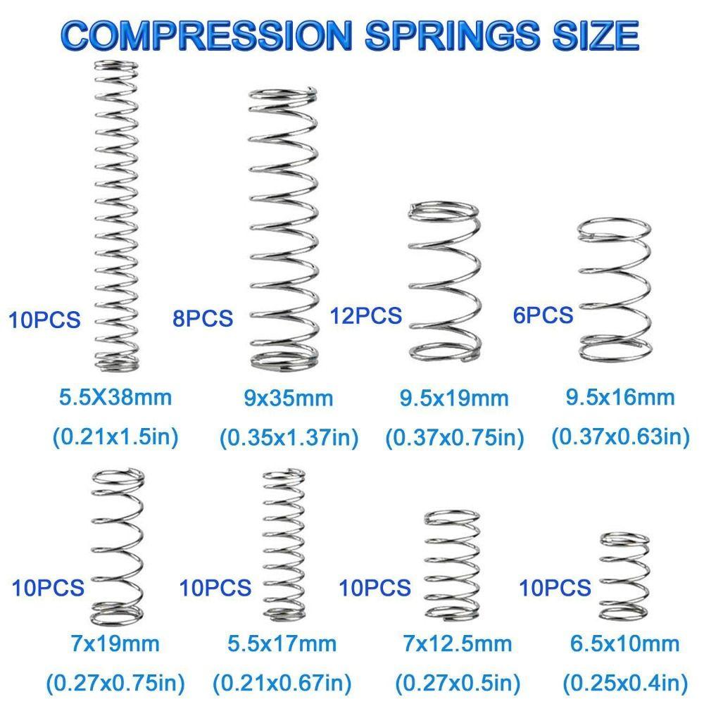 200 шт. Пружины растяжения из металла с пружинными витками, Комплект для замены, Пружина растяжения из нержавеющей стали, Принтер