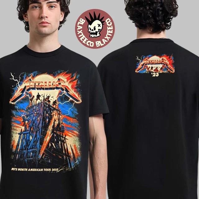 Metallica M72 Тур 2023 Pop Up Ночь 1 Ист-Ратерфорд, Нью-Джерси S-4XL Унисекс Футболка