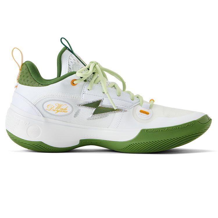 Низкие баскетбольные кроссовки Li Ning мужские Бело-зеленые ABAS083-30