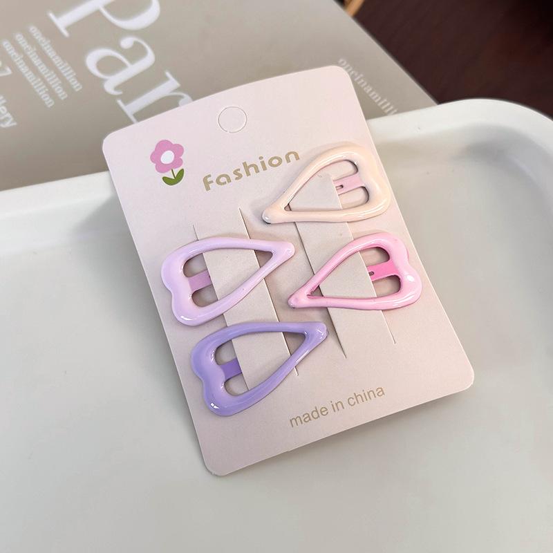 4-5 шт., желто-зеленая челка, боковой зажим, головной убор, волосы девушки, боковой зажим для волос, простая заколка, милый аксессуар для волос