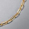 K18 18K Gold Paper Clip Bracelet Width Pull Ring Selectable Length Unisex Chain 20cm [Speranza] 4.3mm