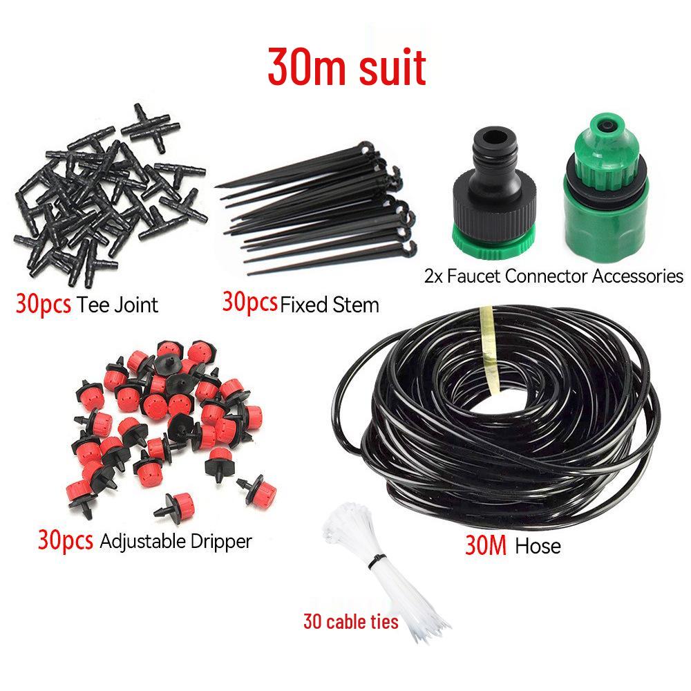 Регулируемый садовый дождеватель и система капельного полива