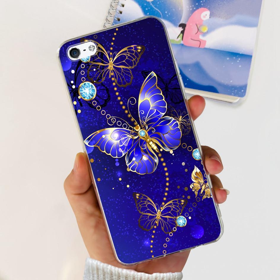 For iPhone 5 5S Case Fashion Astronaut Art Painted Shockproof Soft Cover For iPhone SE 2016 2020 SE2 TPU Funda on iPhone5 Bumper