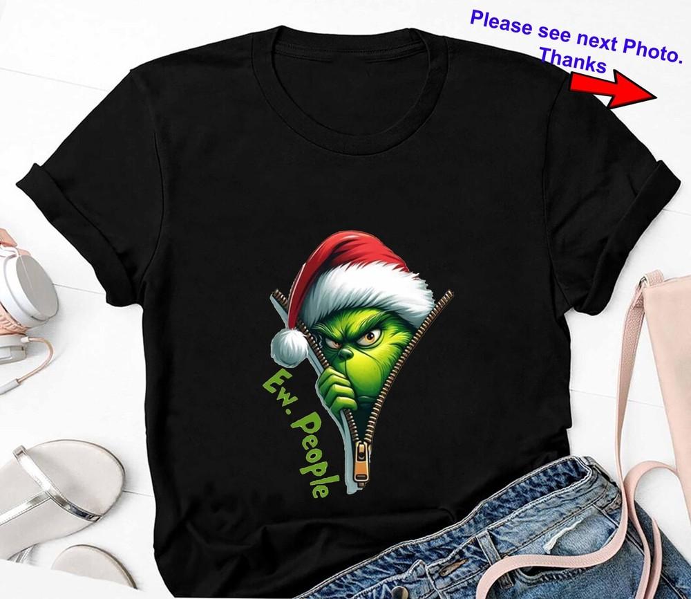 New Ew People Grinch Christmas Funny Shirt Unisex T-Shirt