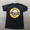 Винтажная футболка Guns N Roses Мужская Маленькая Футболка с группой Hanes Плотная 90-е