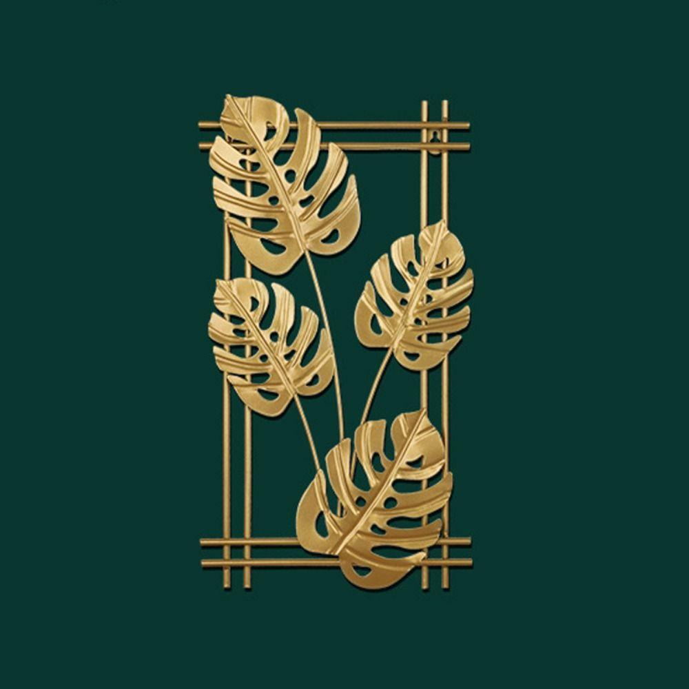 Растения Листья Фон Настенное украшение Прямоугольные Настенные подвесные украшения для офиса