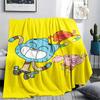 Gumball Cartoon Printed Flannel Blanket, soft throw for bedroom sofa, washable, fan merchandise, great gift.
