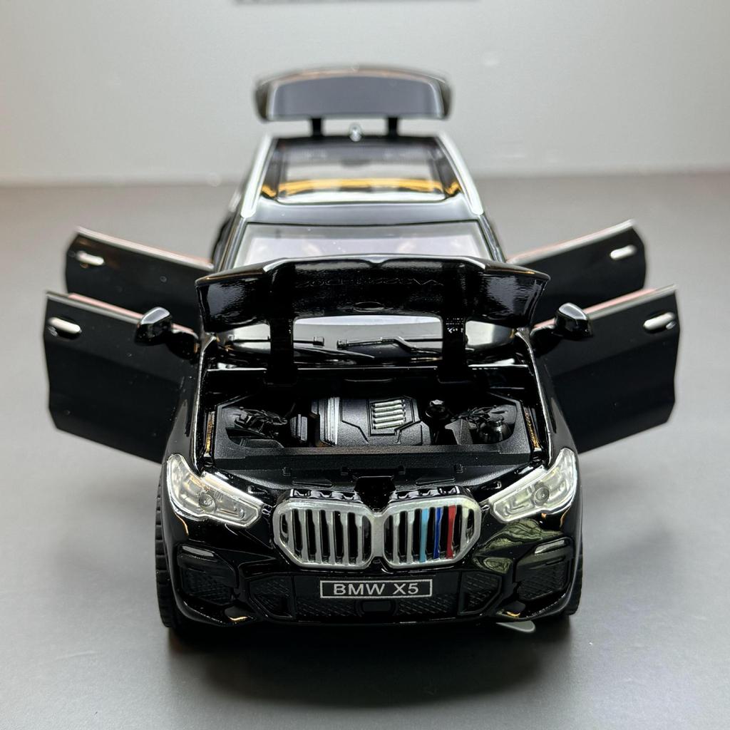 1/32 BMW X5 Внедорожник Сплав Автомобиль Литая Модель Звук и Свет Оттяжка Игрушка Коллекция Декоративный Подарок Мальчики Домашний Декор