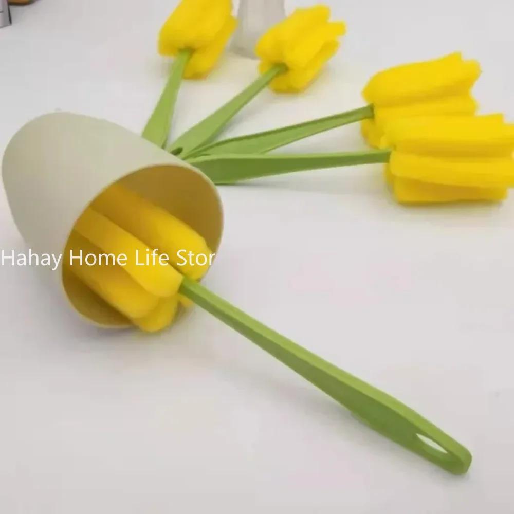 1 шт. Щетка для бутылочек, соска-пустышка, губка для чистки, щетка для чистки стеклянных поверхностей, ручной инструмент с мягкой головкой для чистки