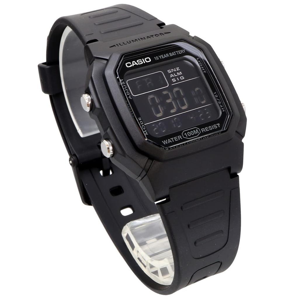 Casio Standard Digital Watch Black Inverted LCD Overseas Model [Casio] Men's W-800H-1BV [Item]